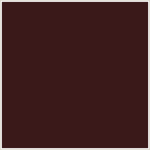 3A1919 Hex Color Image (RED, TAMARIND)