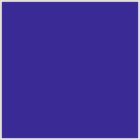 3A2A95 Hex Color Image (BLUE, DAISY BUSH)