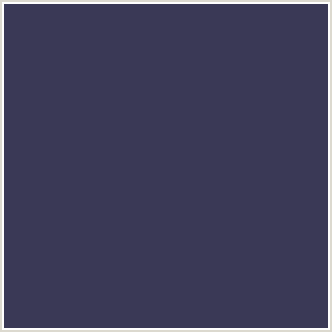 3A3956 Hex Color Image (BLUE, MARTINIQUE)