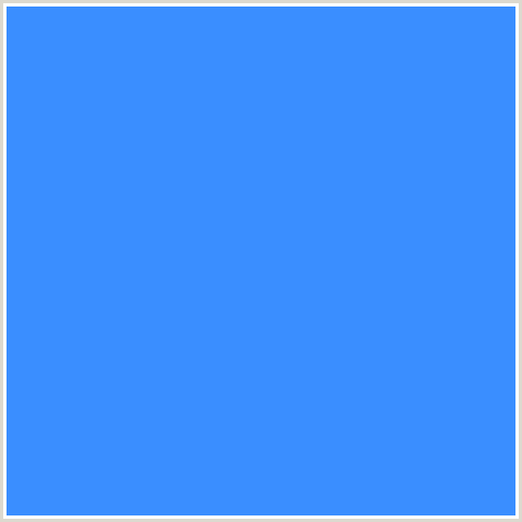 3A8EFF Hex Color Image (BLUE, DODGER BLUE)