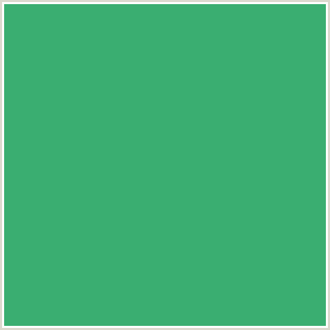 3AAE71 Hex Color Image (GREEN BLUE, OCEAN GREEN)
