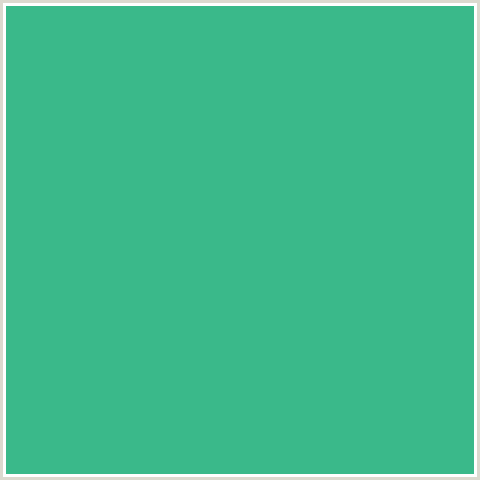 3AB98A Hex Color Image (GREEN BLUE, KEPPEL)