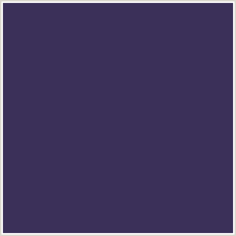 3B3059 Hex Color Image (BLUE VIOLET, MARTINIQUE)