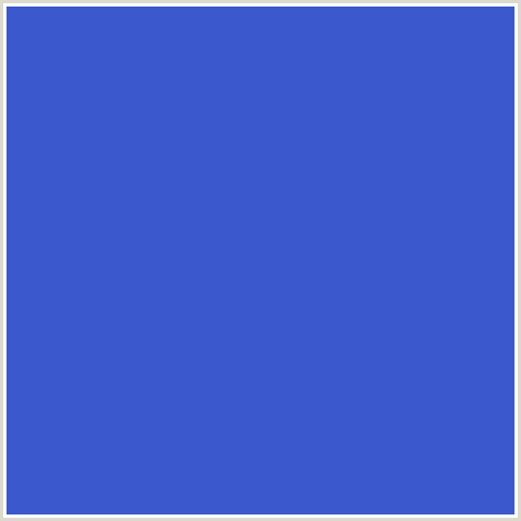 3B58CC Hex Color Image (BLUE, CERULEAN BLUE)