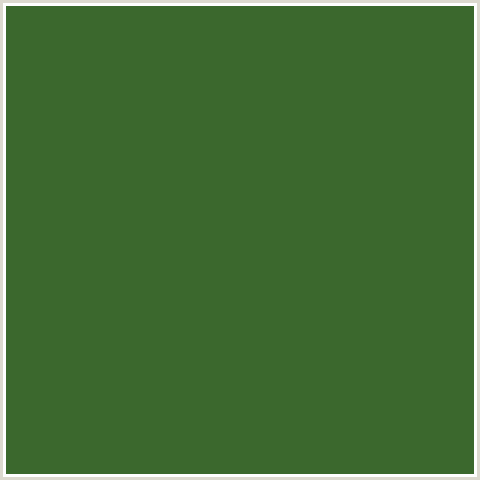 3B682D Hex Color Image (CHALET GREEN, GREEN)