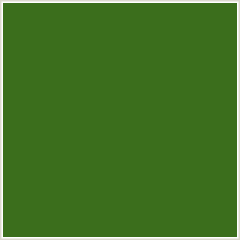3B6E1C Hex Color Image (DELL, FOREST GREEN, GREEN)