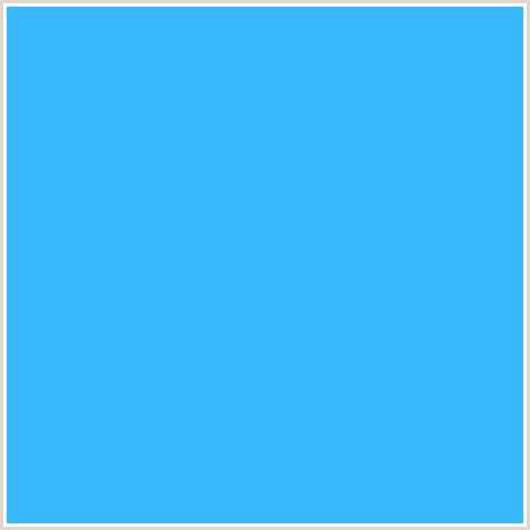 3BB9FF Hex Color Image (BLUE, DODGER BLUE)