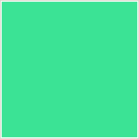 3BE395 Hex Color Image ()