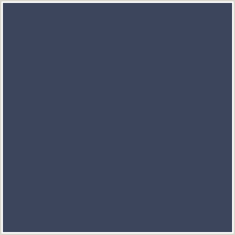 3C455C Hex Color Image (BLUE, OXFORD BLUE)