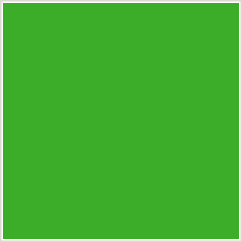 3CAD28 Hex Color Image (FOREST GREEN, GREEN)