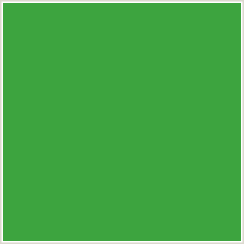 3DA43F Hex Color Image (APPLE, GREEN)