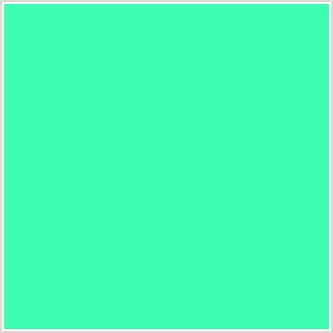 3DFFB1 Hex Color Image (AQUAMARINE, GREEN BLUE)