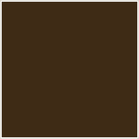 3E2B15 Hex Color Image (BROWN, METALLIC BRONZE, ORANGE)