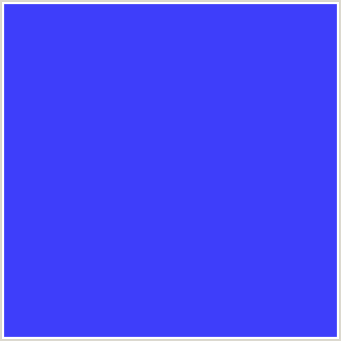 3E3EFA Hex Color Image (BLUE, BLUE RIBBON)