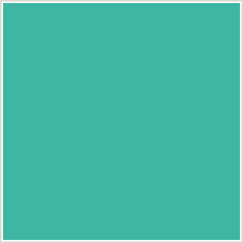 3EB6A1 Hex Color Image (BLUE GREEN, KEPPEL)