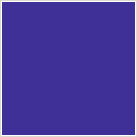 3F3098 Hex Color Image (BLUE, MINSK)