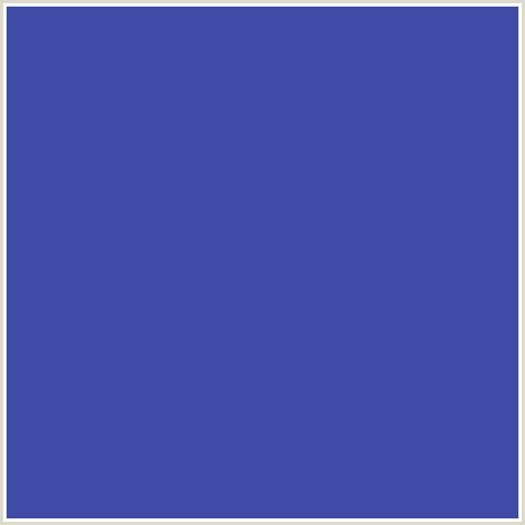 3F4BA7 Hex Color Image (BLUE, SAN MARINO)