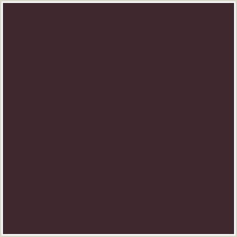 40292E Hex Color Image (RED, WOODY BROWN)
