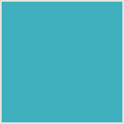 40B0BE Hex Color Image (LIGHT BLUE, PELOROUS)