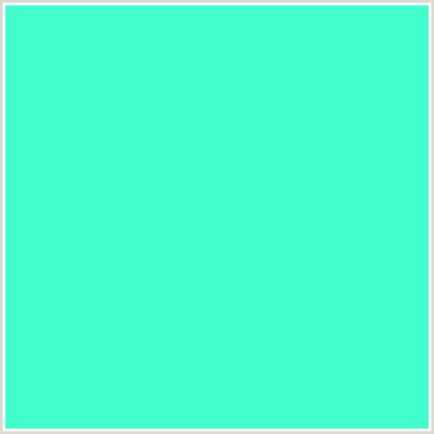 40FFCC Hex Color Image (AQUAMARINE, BLUE GREEN)