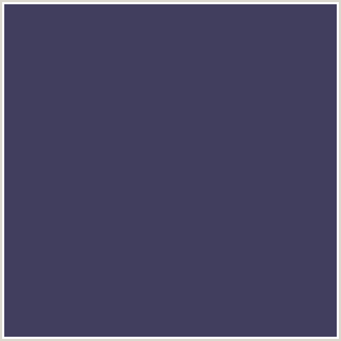 413E5E Hex Color Image (BLUE, MULLED WINE)