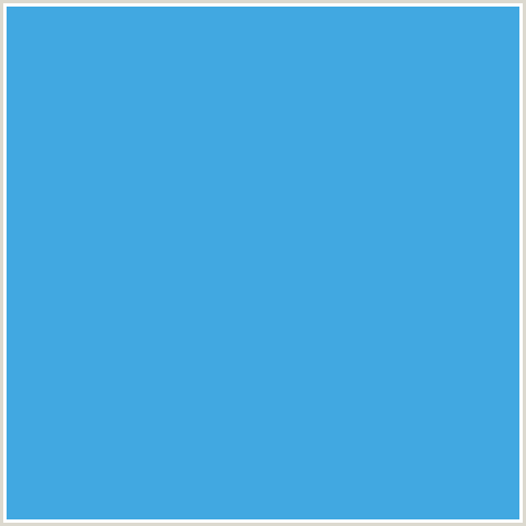 41A8E1 Hex Color Image (BLUE, PICTON BLUE)