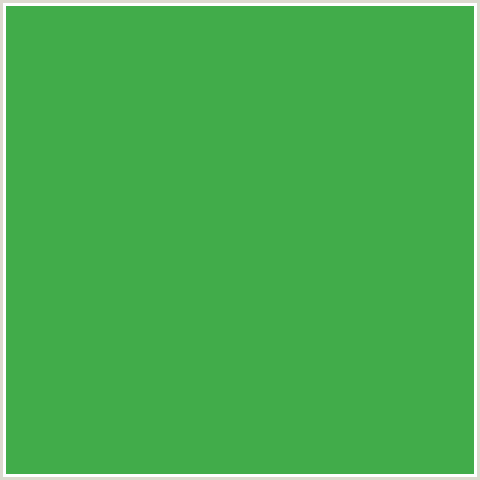 41AC4A Hex Color Image (APPLE, GREEN)