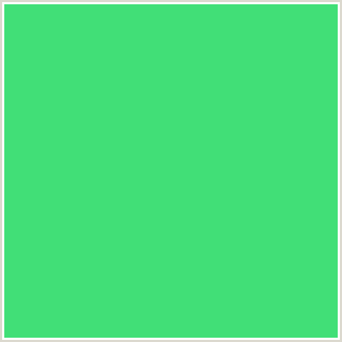 41DF77 Hex Color Image (GREEN BLUE, SHAMROCK)