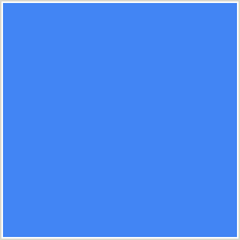 4285F4 Hex Color Image (BLUE, CORNFLOWER BLUE)