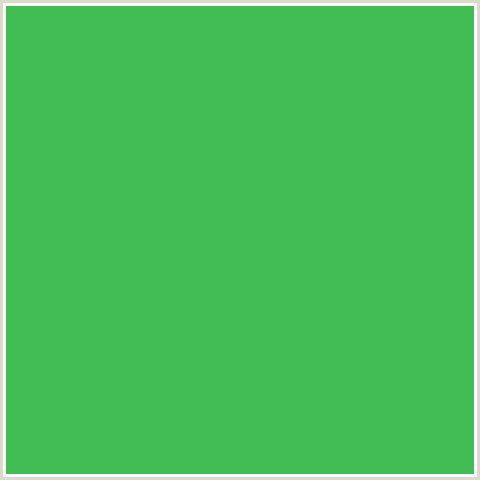 42BD54 Hex Color Image (CHATEAU GREEN, GREEN)