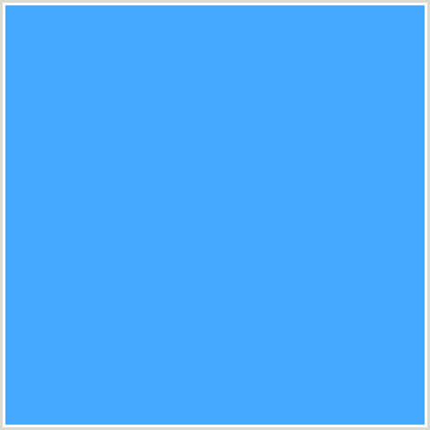 43AAFF Hex Color Image (BLUE, DODGER BLUE)