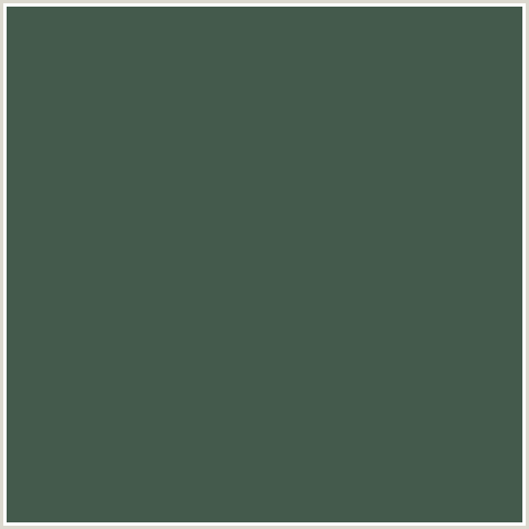 445A4C Hex Color Image (GREEN BLUE, NANDOR)