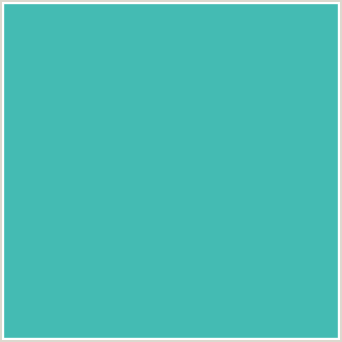 44BBB3 Hex Color Image (AQUA, LIGHT BLUE, PUERTO RICO)