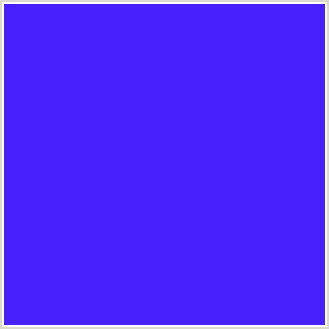 4721FB Hex Color Image (BLUE VIOLET, ELECTRIC VIOLET)