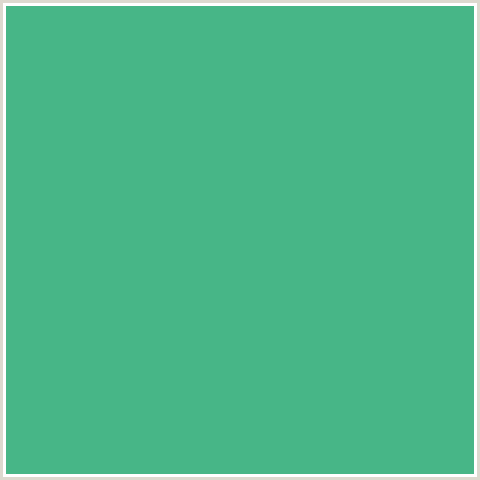 47B687 Hex Color Image (GREEN BLUE, OCEAN GREEN)