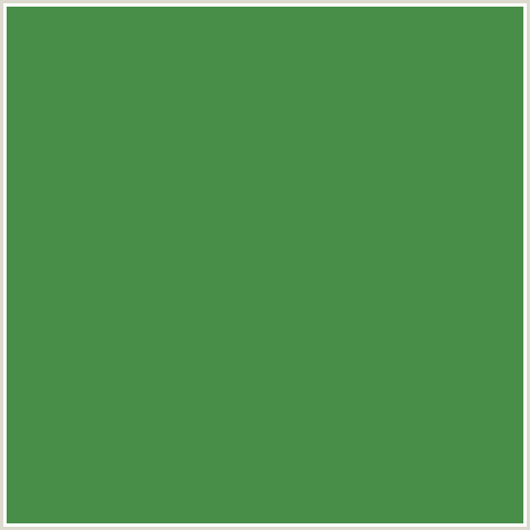 488E48 Hex Color Image (GREEN, HIPPIE GREEN)