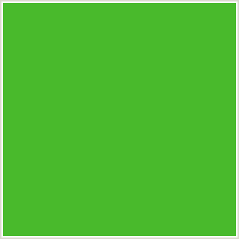 49BA2C Hex Color Image (APPLE, GREEN)