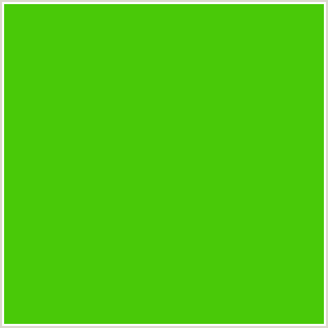 49C908 Hex Color Image (CHRISTI, GREEN)