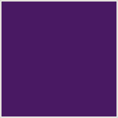 4A1964 Hex Color Image (HONEY FLOWER, VIOLET BLUE)