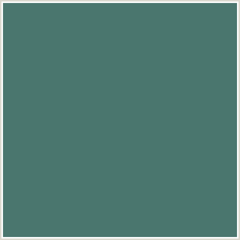 4A766E Hex Color Image (BLUE GREEN, CUTTY SARK)