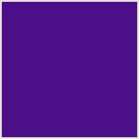 4B0F87 Hex Color Image (BLUE GEM, VIOLET BLUE)