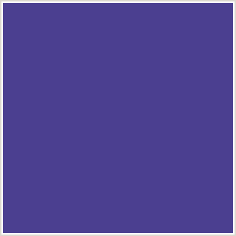 4B3F90 Hex Color Image (BLUE, VICTORIA)
