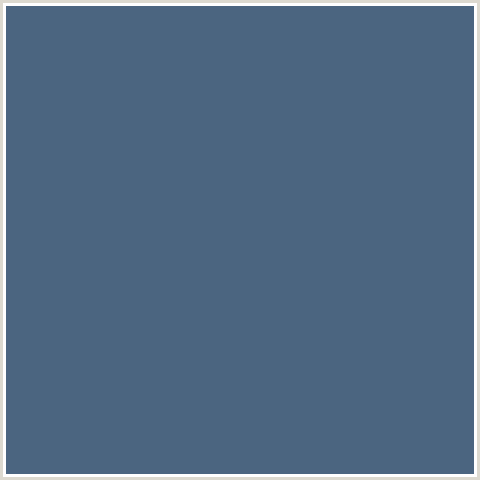 4B6580 Hex Color Image (BLUE, BLUE BAYOUX)