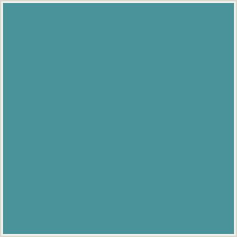4B939A Hex Color Image (LIGHT BLUE, TEAL, WEDGEWOOD)