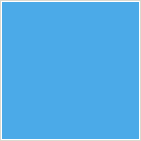 4BAAE8 Hex Color Image (BLUE, PICTON BLUE)