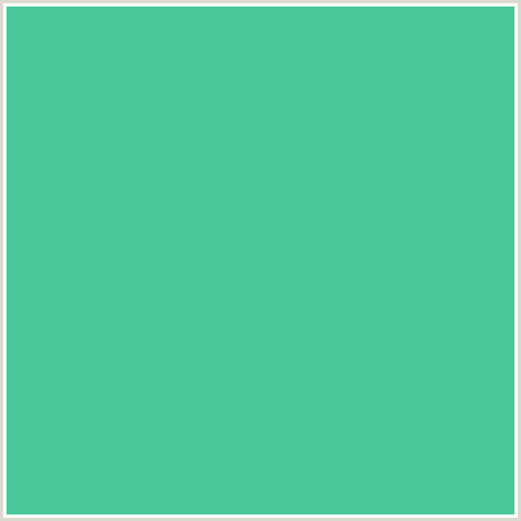 4BC99D Hex Color Image (GREEN BLUE, PUERTO RICO)
