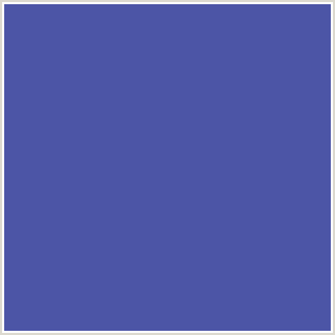 4C55A6 Hex Color Image (BLUE, SAN MARINO)