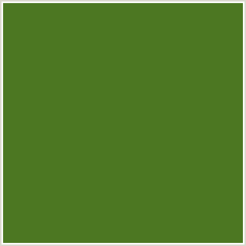 4C7722 Hex Color Image (FERN FROND, FOREST GREEN, GREEN)
