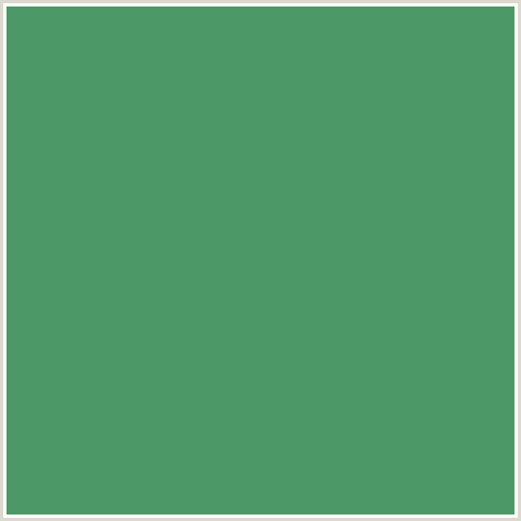 4C9866 Hex Color Image (FRUIT SALAD, GREEN BLUE)