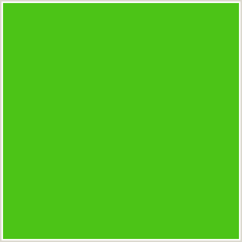 4CC417 Hex Color Image (GREEN, LIMA)
